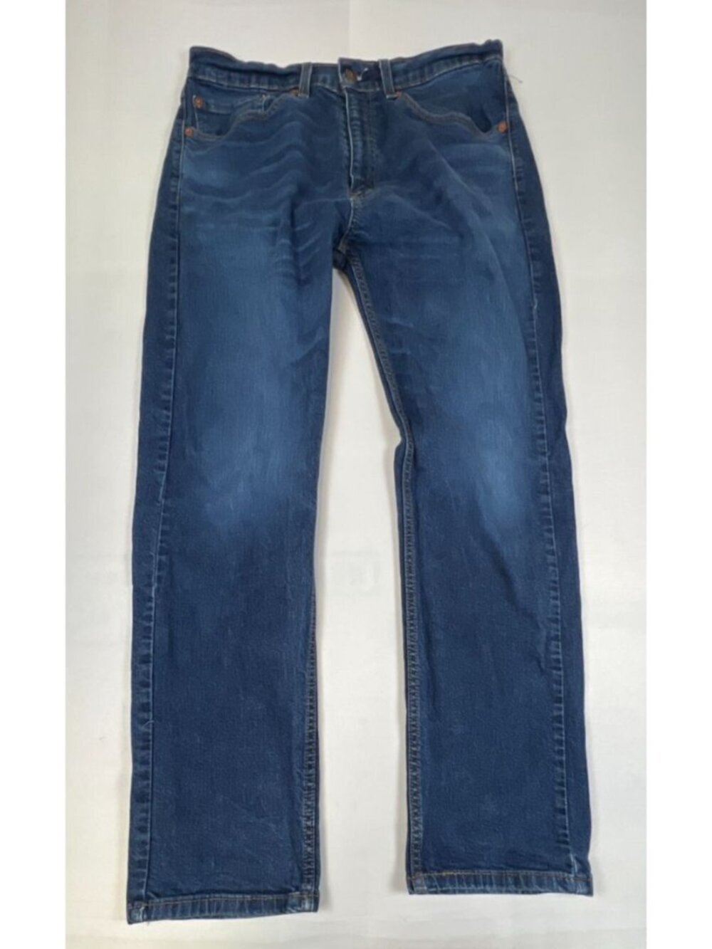 Levi’s 505 Men 34 x 32 Regular Fit Straight Leg Blue Denim Jeans Medium Wash
